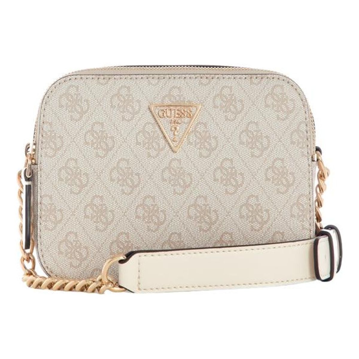 GUESS - Cartera Noelle Camera Crossbody Crema Guess