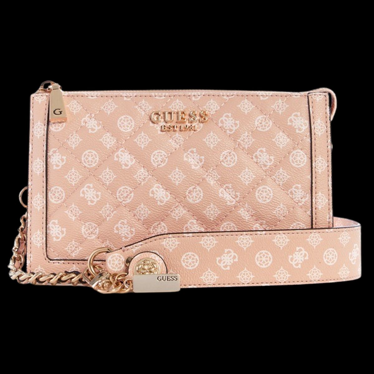 GUESS - Cartera Abey Multi Cmprtmnt Shldr Bag Rosado Guess