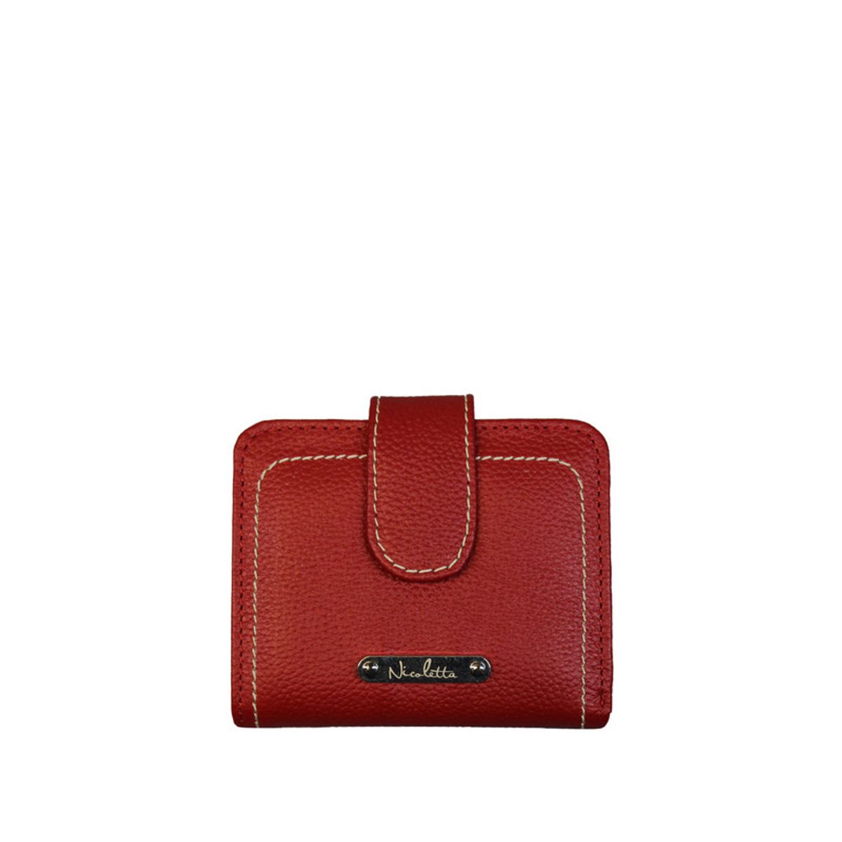NICOLETTA - Billetera de Mujer Nicoletta  Rojo 100% cuero genuino