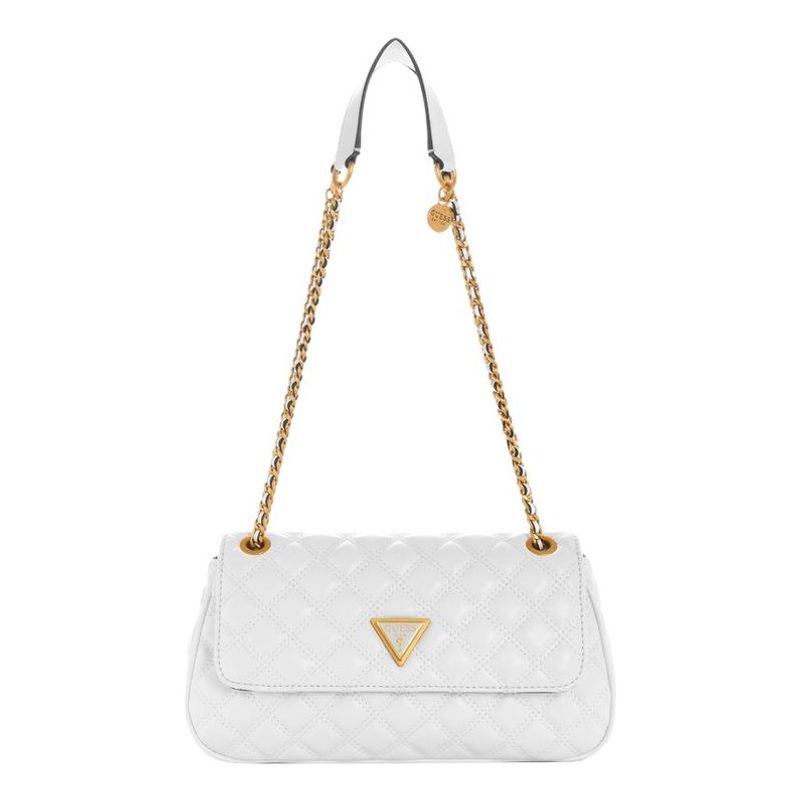 GUESS - Cartera Giully Convertible Xbody Flap Blanco Guess