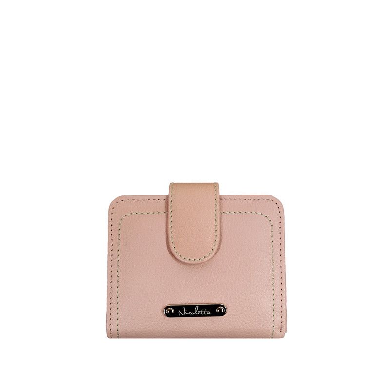 NICOLETTA - Billetera de Mujer Nicoletta Nude 100% cuero genuino
