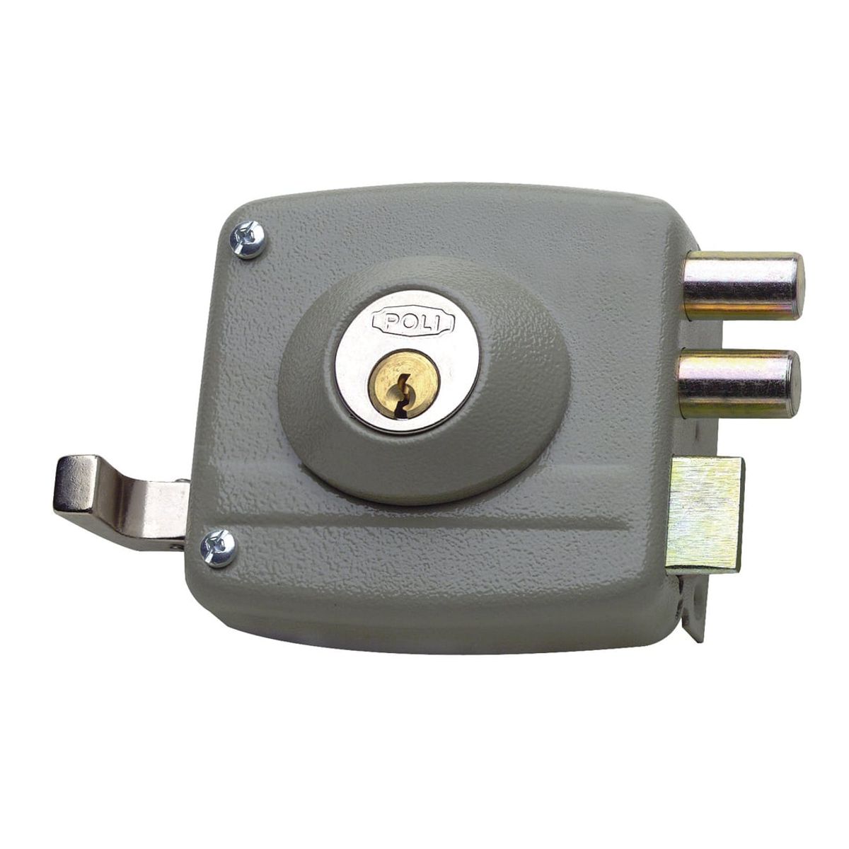 POLI - Cerradura Sobreponer Poli Tradicional 1985 con Tirador
