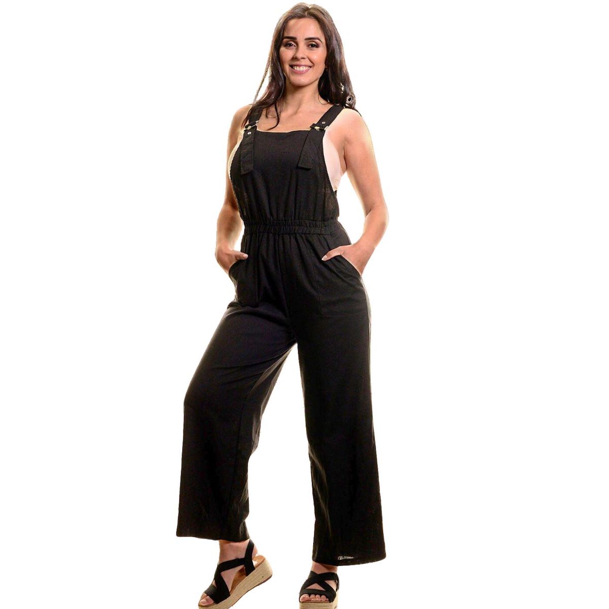 LIKE SHOP - Enterito Premium Jardinera Lino Primavera Mujer 221