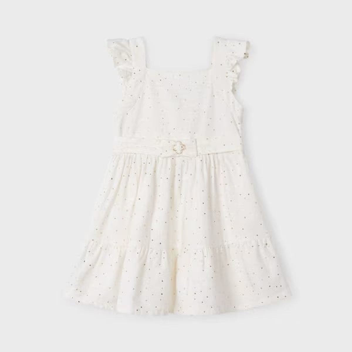 MAYORAL - Vestido lunares metalizados niña
