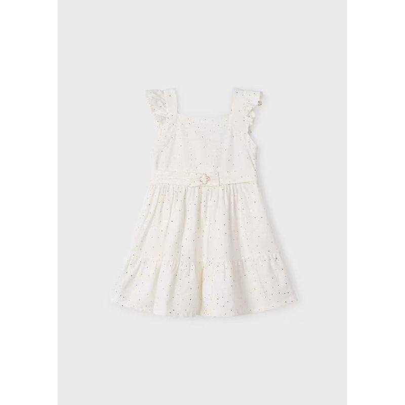 MAYORAL - Vestido lunares metalizados niña