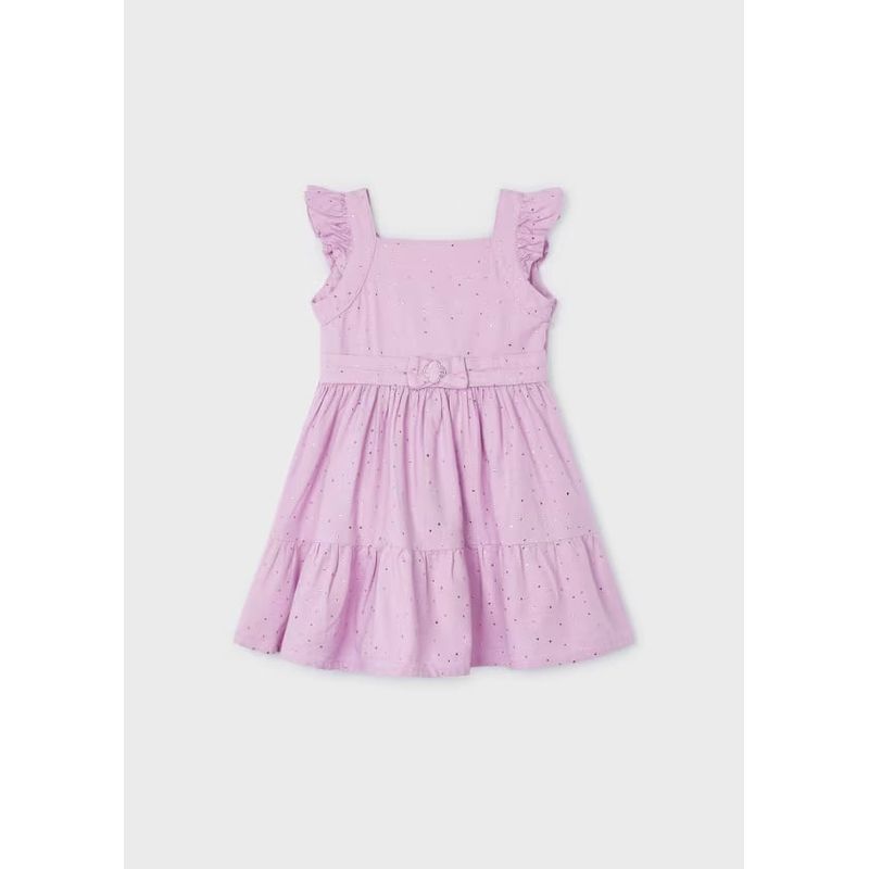 MAYORAL - Vestido lunares metalizados niña