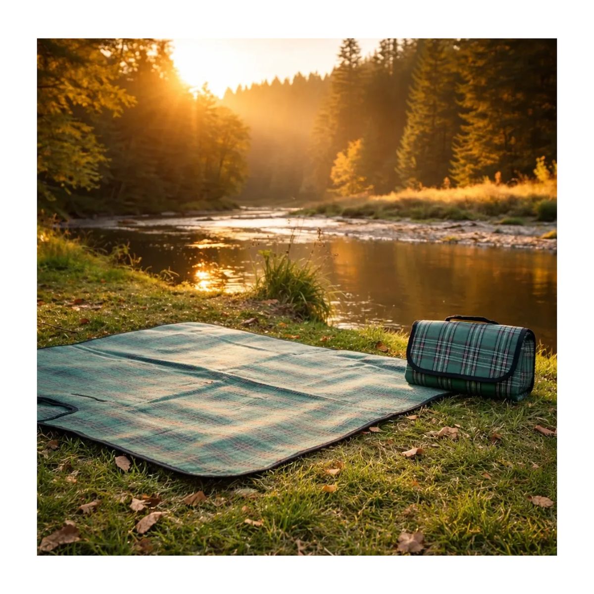 GENERICO - Manta Picnic Para Camping O Playa Impermeable 150x200 Cm