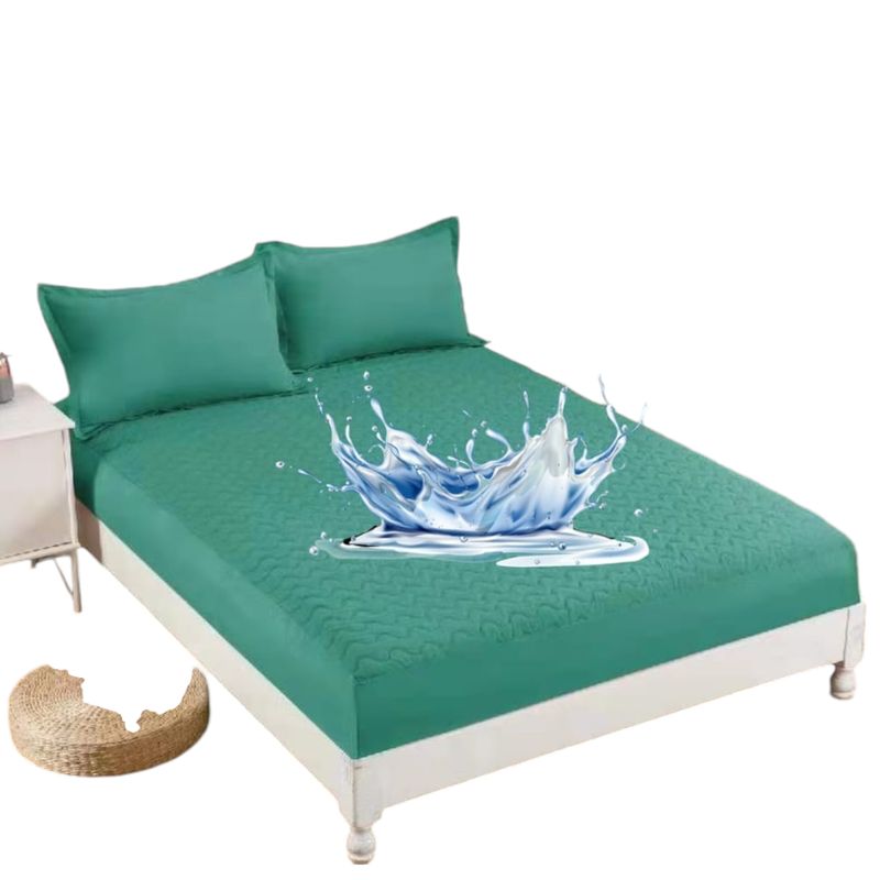 ANGELES DEL HOGAR - Cubre Colchon Impermeable King Turquesa