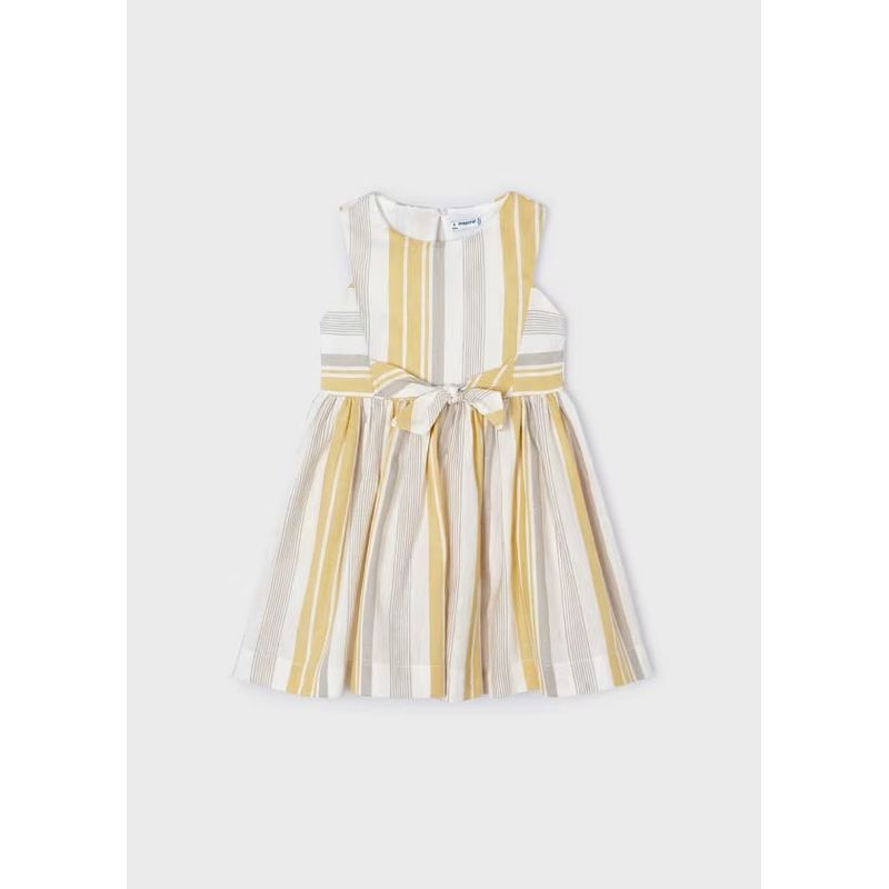 MAYORAL - Vestido rayas lino niña