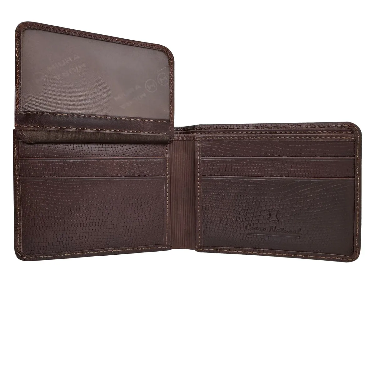 MIURA - Billetera Hombre Mod Boris Cuero Natural