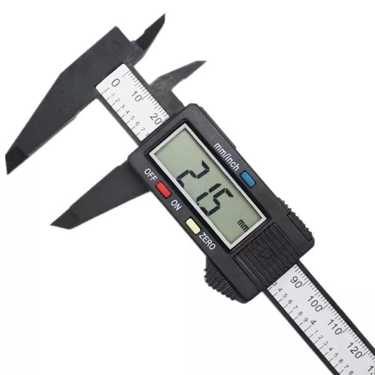 GENERICO - Pie De Metro Digital Herramienta Medidora Calibradora Fibra de Carbono