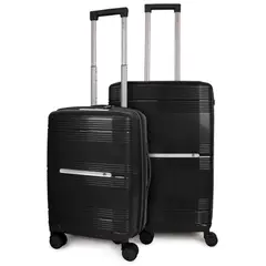 F LA MALETA DE CHILE - Pack 2 Maletas S+M negra CHIC