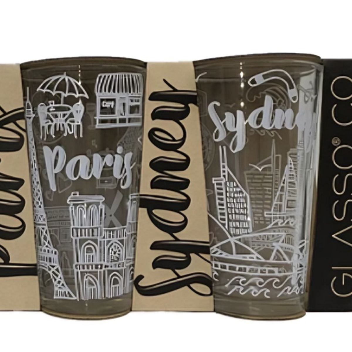GLASSO - SET 4 VASOS CITY COLLECTION GLASSO