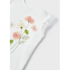 MAYORAL - Camiseta flores tul niña
