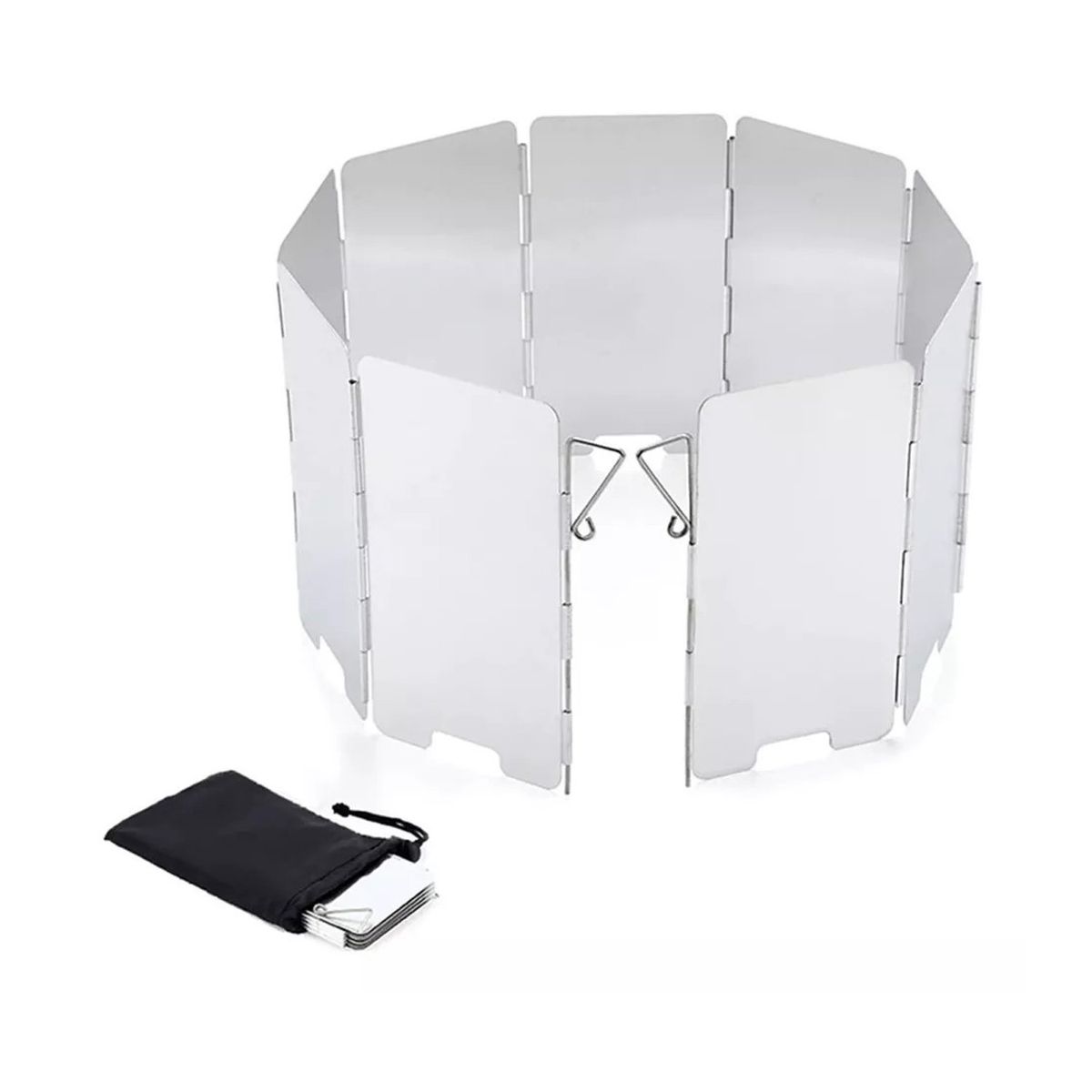 GENERICO - Cubre Viento 13,5 X 63 Cm Aluminio Cocinilla Camping