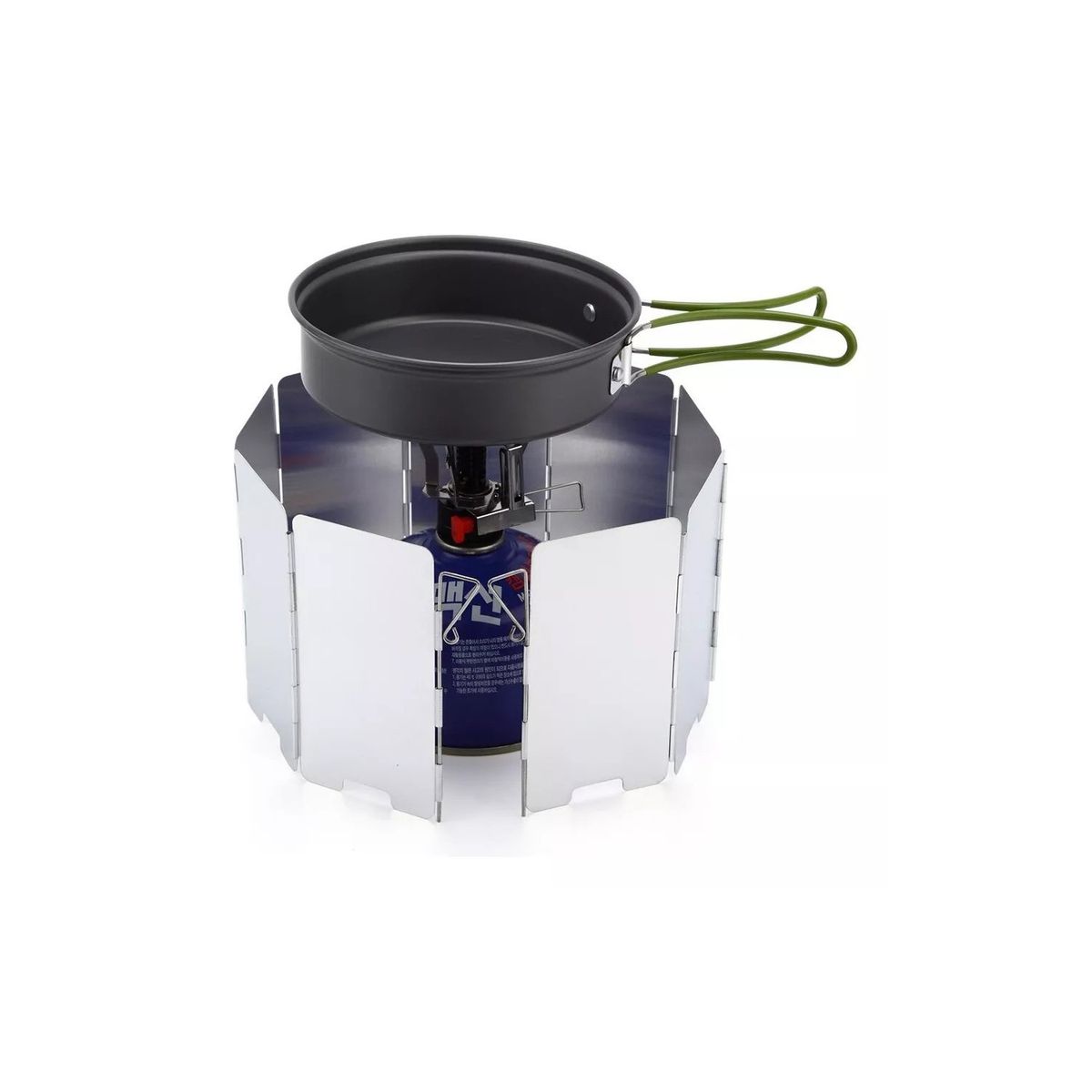 GENERICO - Cubre Viento 13,5 X 63 Cm Aluminio Cocinilla Camping