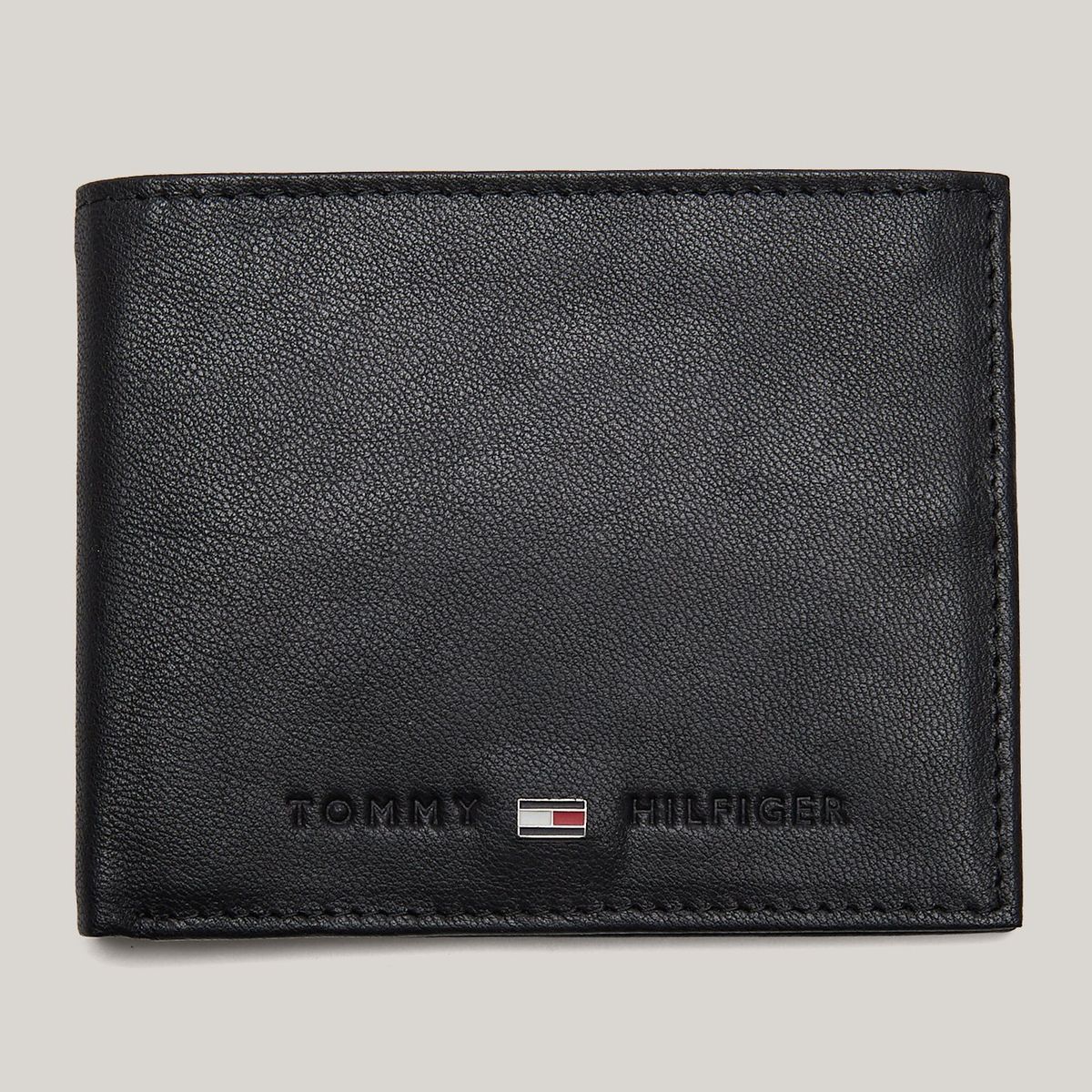 TOMMY HILFIGER - Billetera Essential Con Logo Negro Tommy Hilfiger