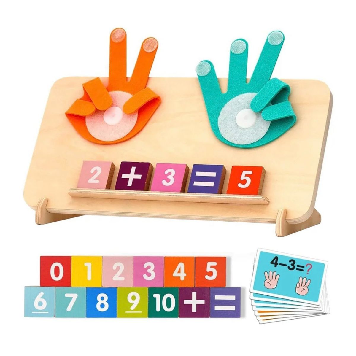 WOODTOYS - Juego Didáctico Aprendizaje Contar Numero Matemáticas madera
