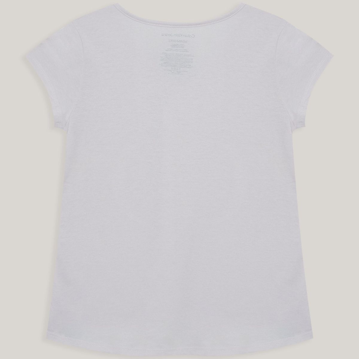 CALVIN KLEIN - Polera Niña Split Monogram Blanco Calvin Klein