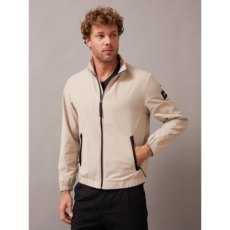 CALVIN KLEIN - Chaqueta Recycled Crinkle Beige Calvin Klein