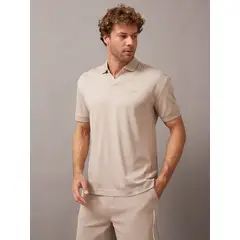 CALVIN KLEIN - Polo Smooth Cotton Beige