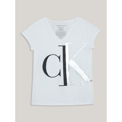 Imagen 1 del producto Polera Niña Split Monogram Blanco