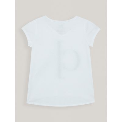 Imagen 2 del producto Polera Niña Split Monogram Blanco