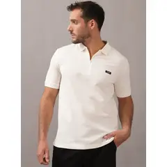 CALVIN KLEIN - Polo Thermo Tech Logo Blanco