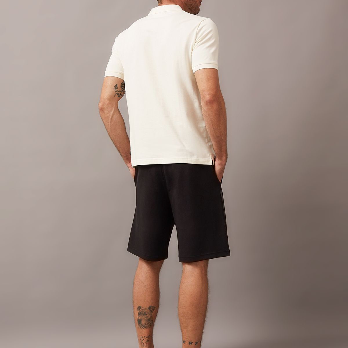 CALVIN KLEIN - Polo Stretch Slim Blanco Calvin Klein