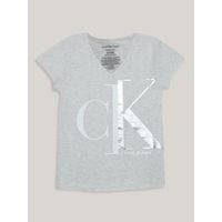 Polera Niña Split Monogram Beige