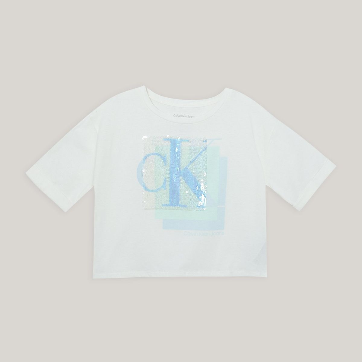 CALVIN KLEIN - Polera Niña Layered Blanco Calvin Klein