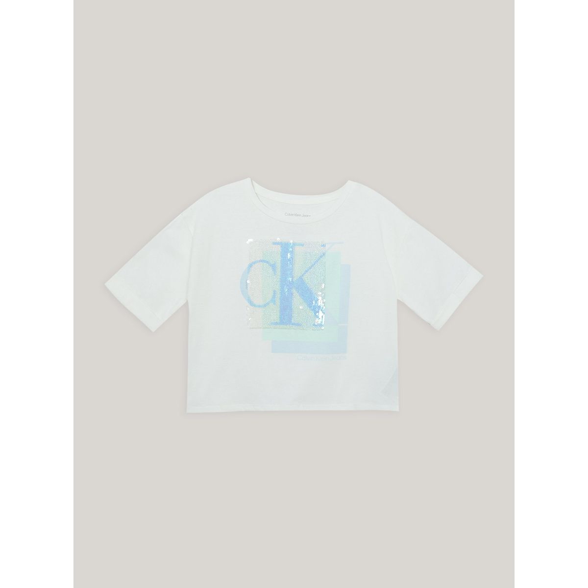 CALVIN KLEIN - Polera Niña Layered Blanco Calvin Klein