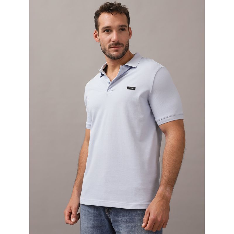 CALVIN KLEIN - Polo Stretch Slim Azul Calvin Klein