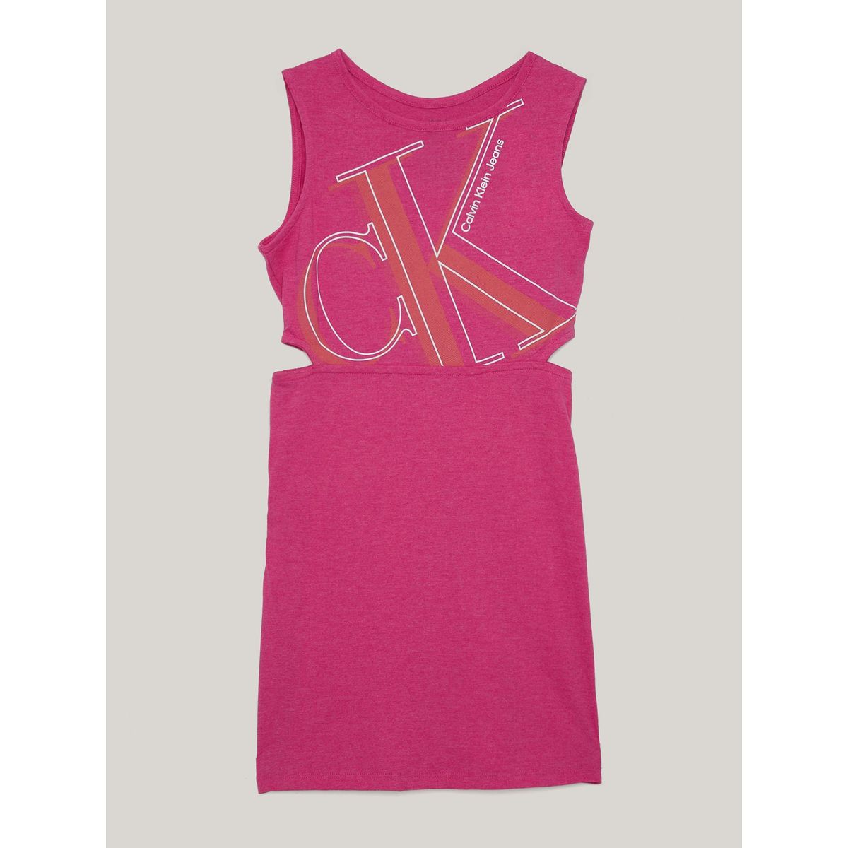 CALVIN KLEIN - Vestido Niña Cut Out Fucsia Calvin Klein