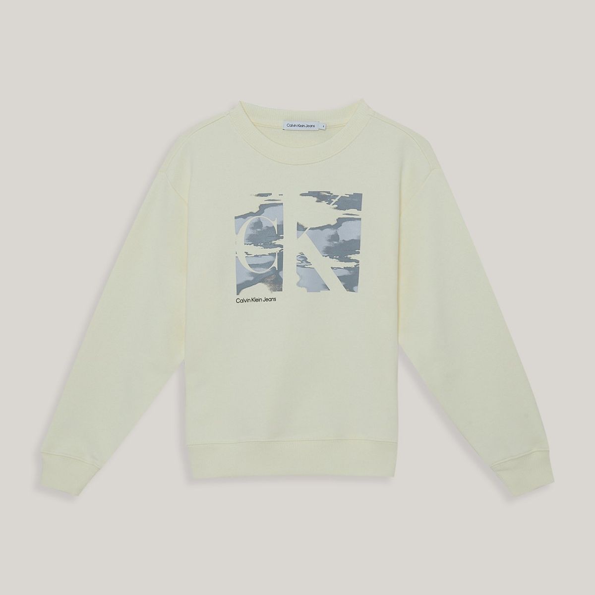 CALVIN KLEIN - Polerón Niño Serenity Monogram Verde Calvin Klein