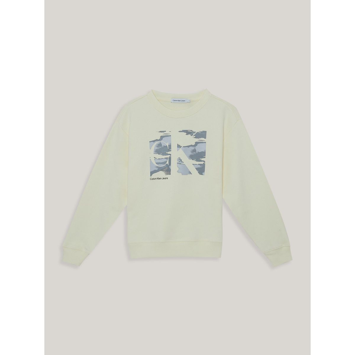 CALVIN KLEIN - Polerón Niño Serenity Monogram Verde Calvin Klein