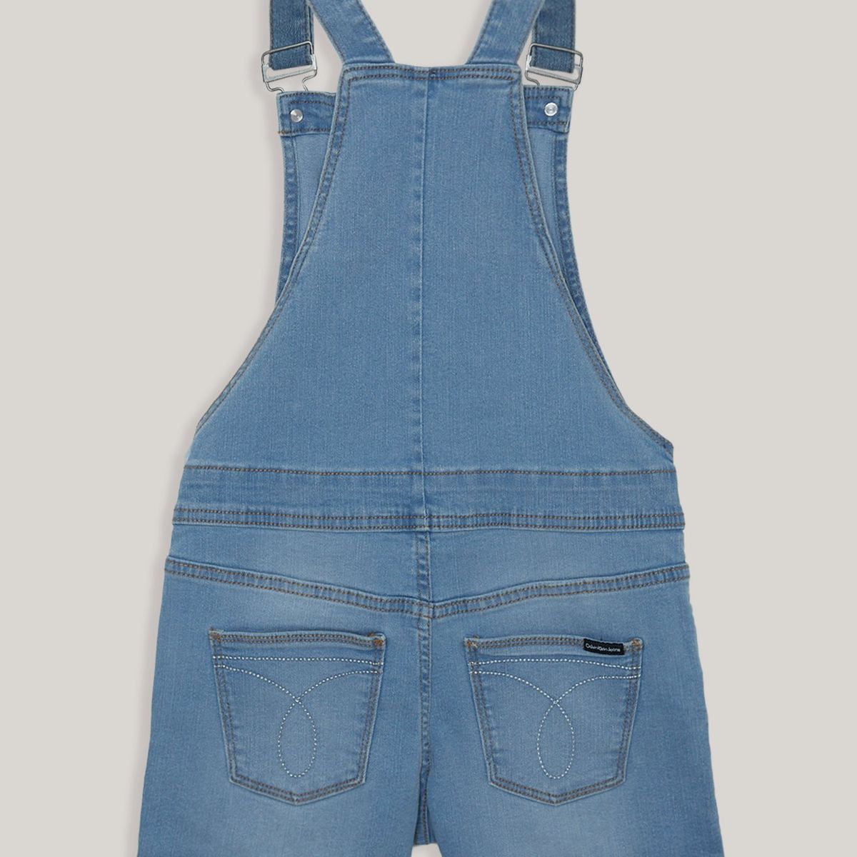 CALVIN KLEIN - Overol Niña Cuffed Azul Calvin Klein