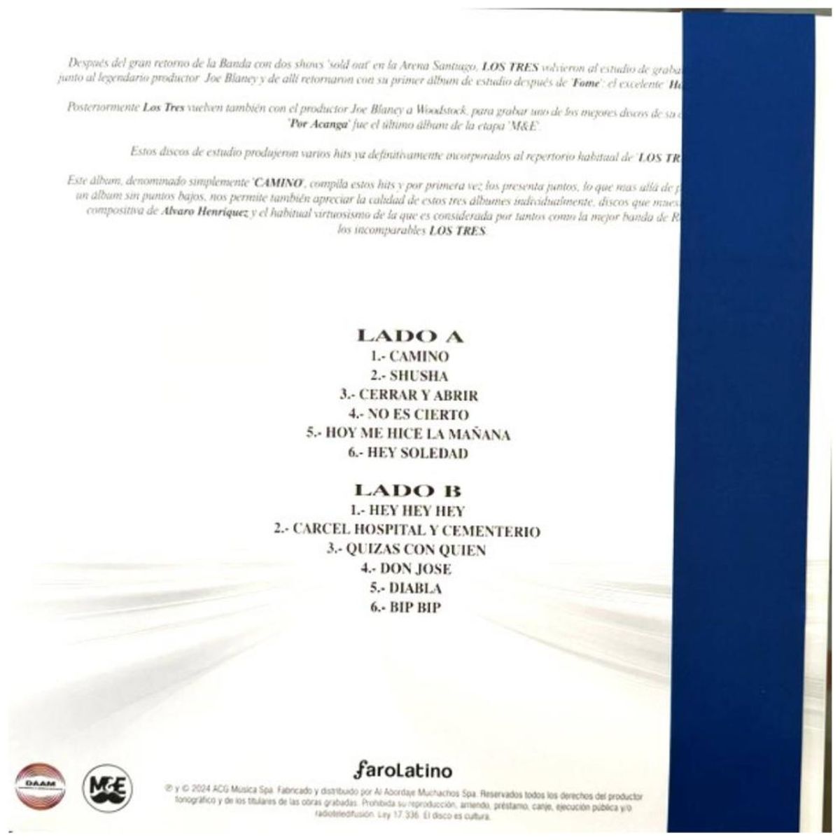 HITWAY MUSIC - LOS TRES-CAMINO 2006-2024SILVER VINYL-VINILO HITWAY MUSIC