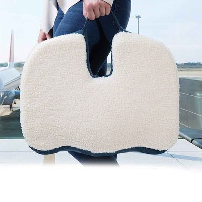 Imagen 2 del producto Cojín Viscoelástico Lumbar Coxis Espalda - Gris