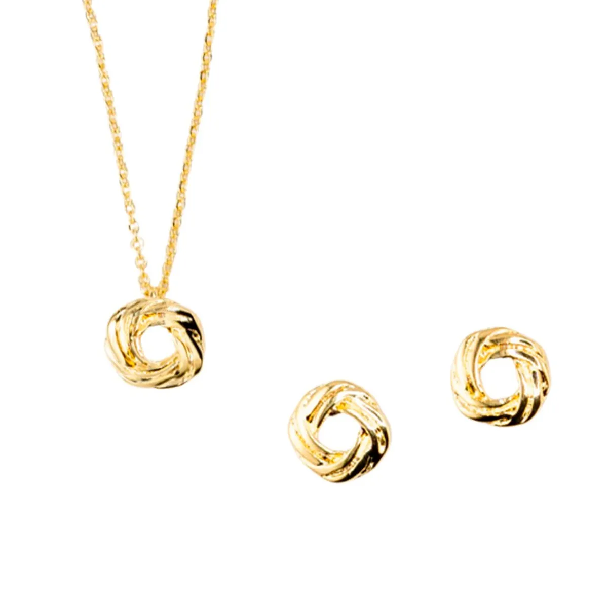 JOYAS MONTERO - Conjunto Blanca Gold Con Baño Oro 24k