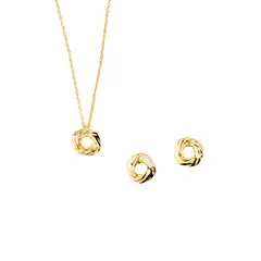 JOYAS MONTERO - Conjunto Blanca Gold Con Baño de Oro 24k