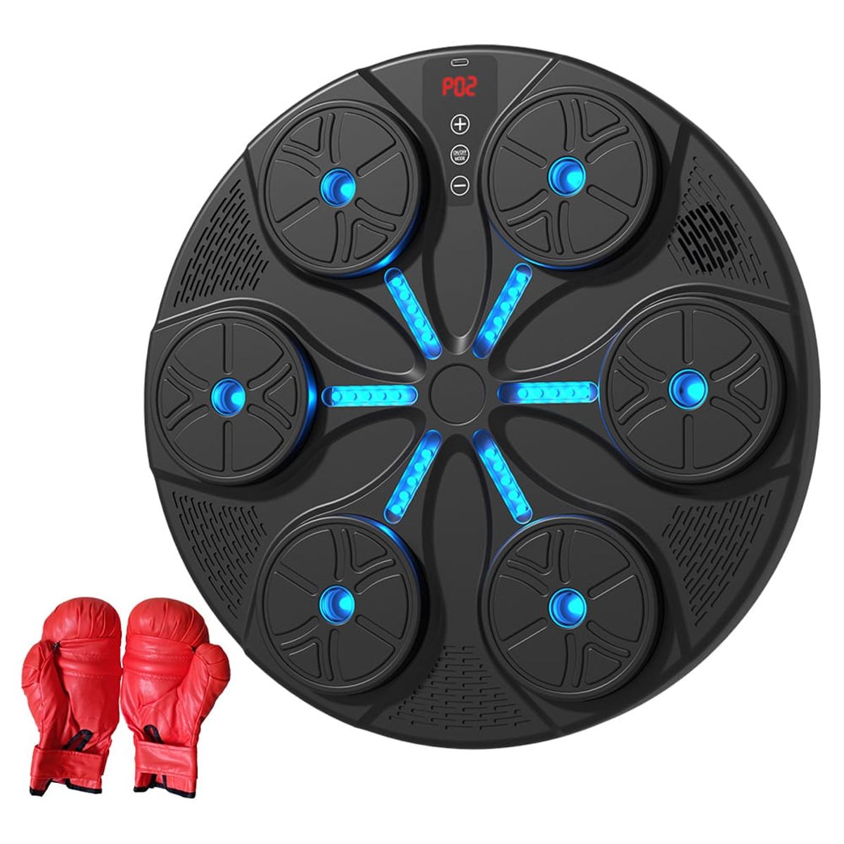 GENERICO - Máquina de Boxeo Bluetooth 6 Botones con Guantes