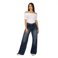 DIVINO JEANS - Jeans Bianca I Azul - Azul