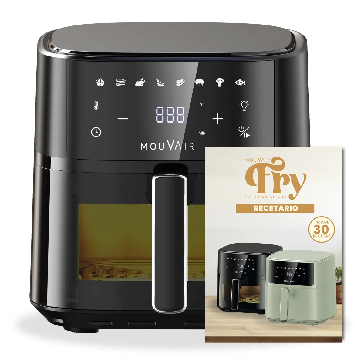 MOUVAIR - Freidora de Aire Mouvair Clear Fry 6 L