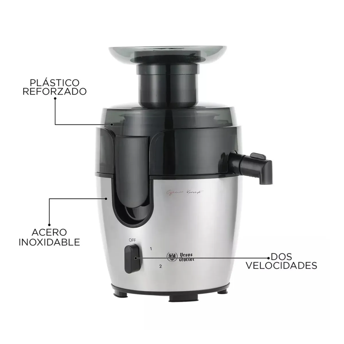 URSUS TROTTER - Extractor De Jugos 700W Nutrismart Gris Ursus Trotter