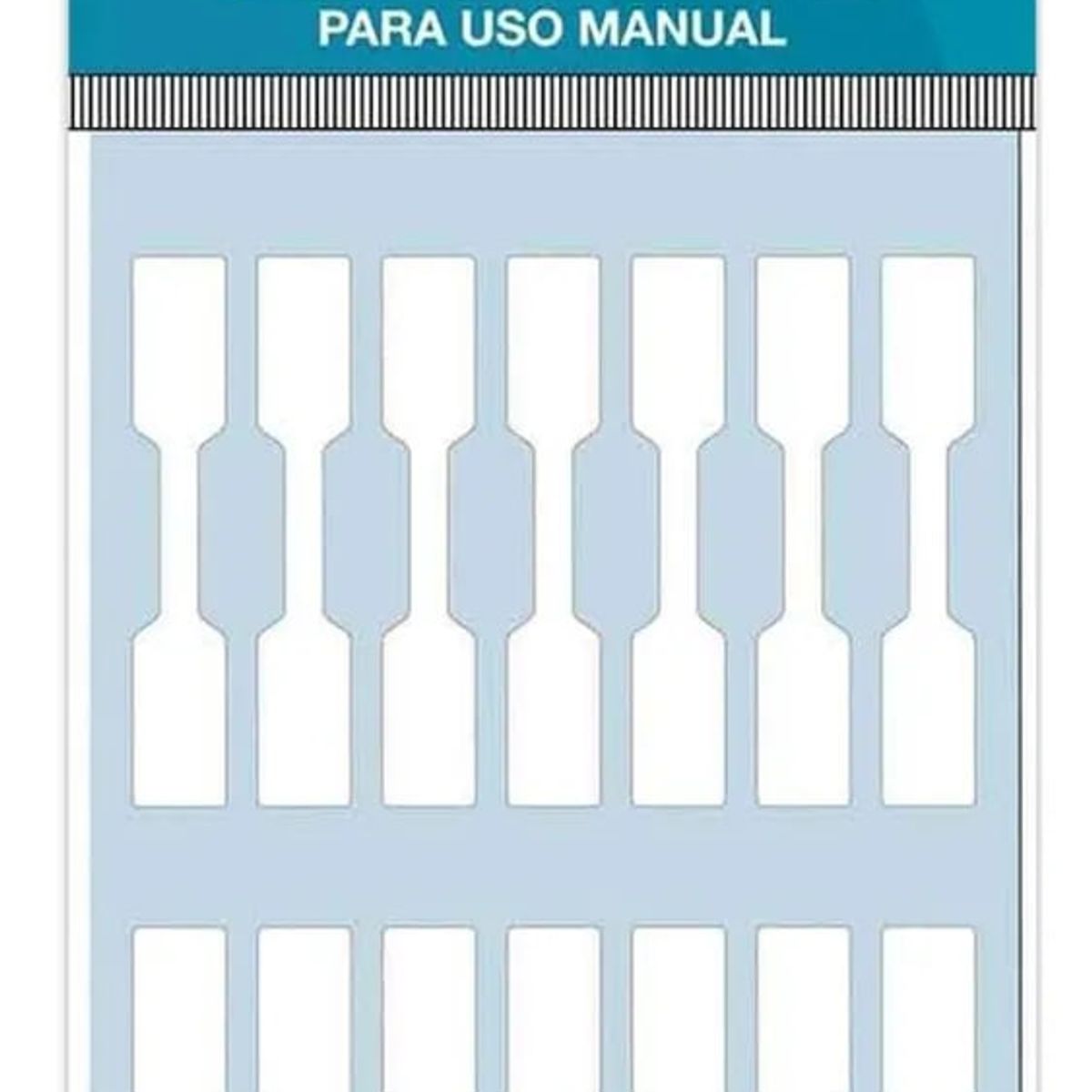 ADETEC - Etiquetas Manual Blanca Para Joyas 9x53 mm 10 Hojas - 136
