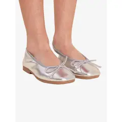 HUSH PUPPIES - Ballerina Plateada Niña Ballet [30-34]