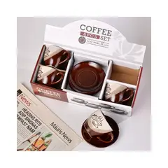 CAP DOR - Juego de Tazas Café Brown