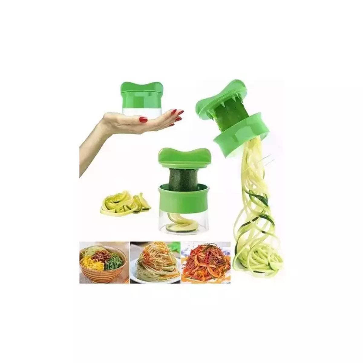 GENERICO - Cortador Rallador Verduras Y Frutas En Espiral Juliana