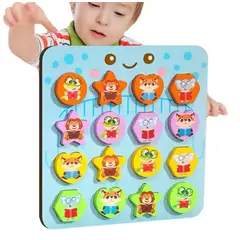 GENERICO - Juego De Patrones-encaje Madera Figuras Geométricas Niños